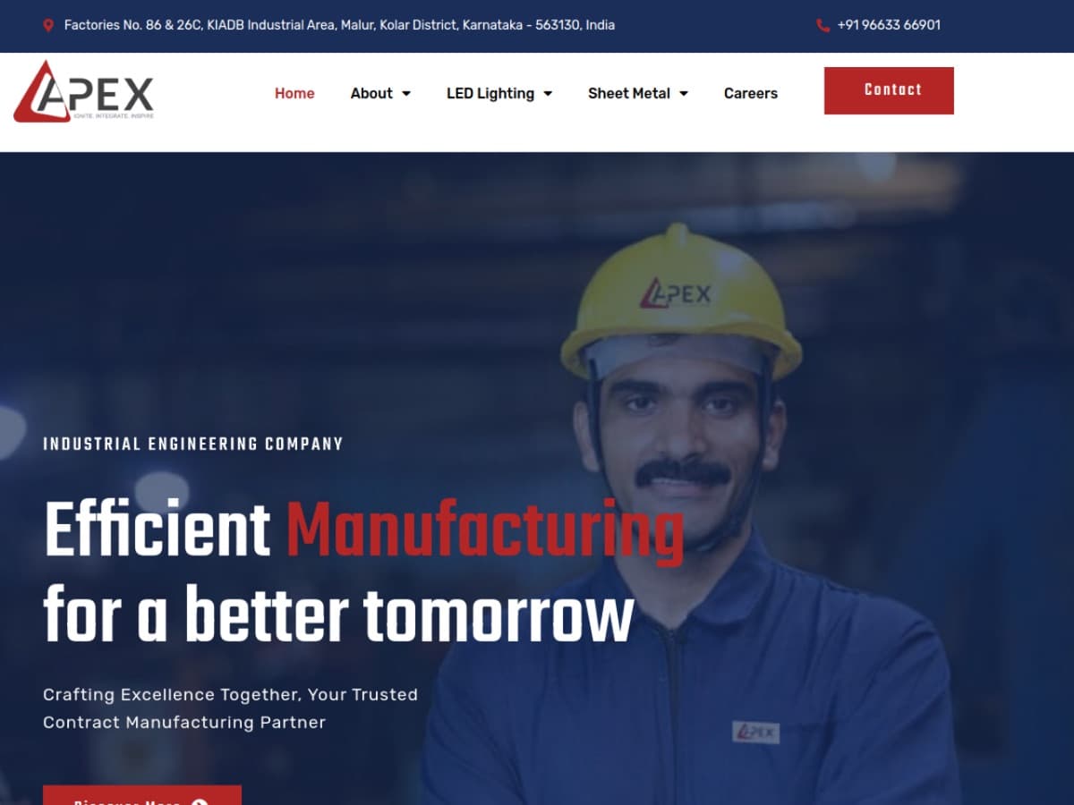 Apex Groups website, designed by ShifteQ